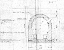 Il disegno della sezione del bunker